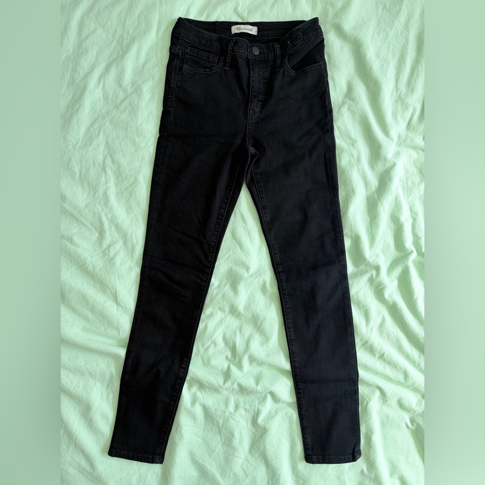 Madewell black skinny jeans
